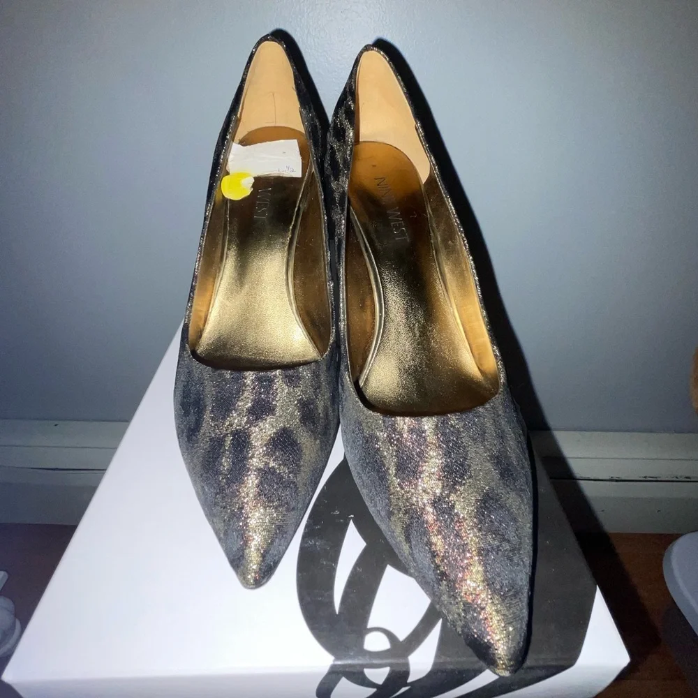 🐆Nine West Leopard Print High Heels
